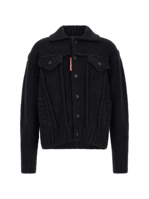 DSQUARED2 logo-patch cardigan