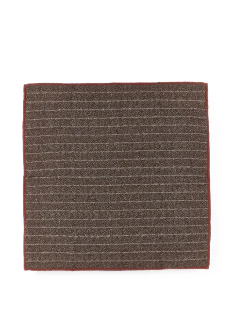 Brunello Cucinelli pinstripe-pattern pocket square