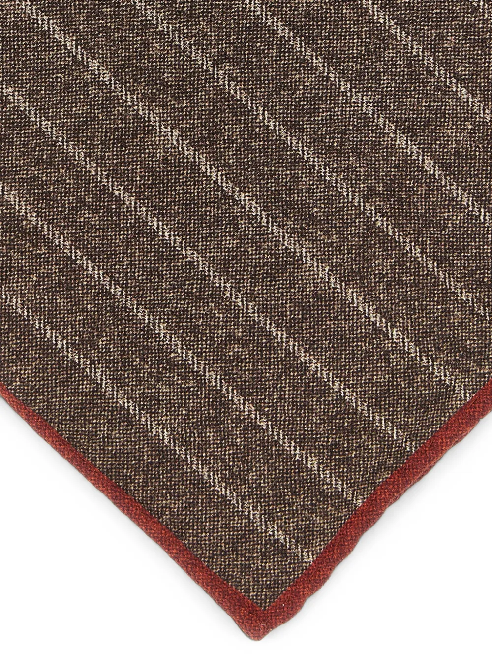 Brunello Cucinelli Pochet met krijtstreep-patroon Bruin