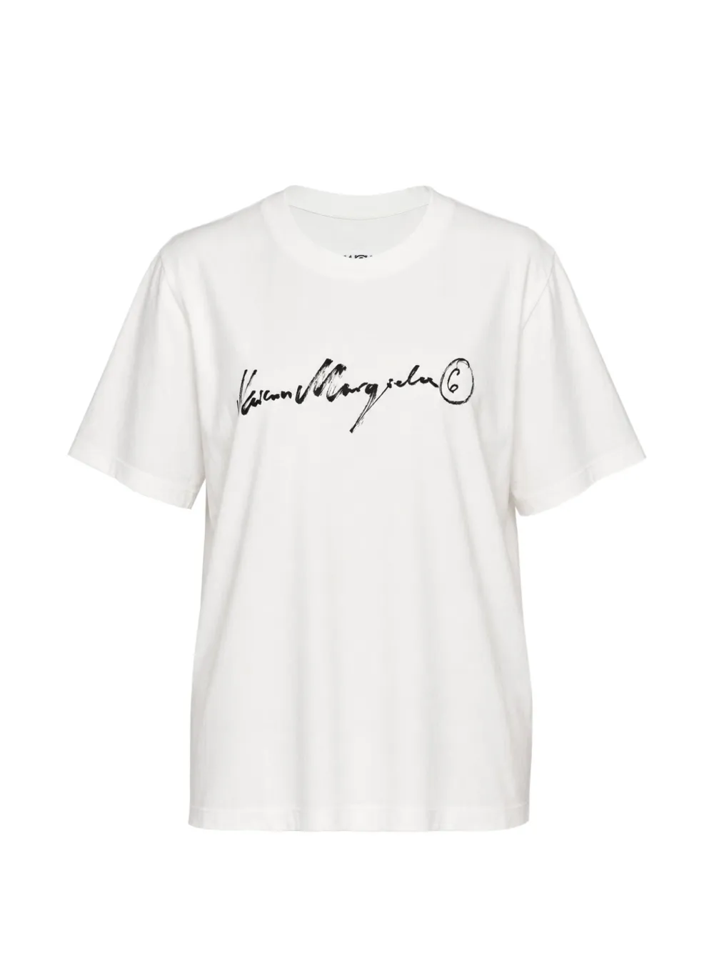 MM6 Maison Margiela logo-print cotton T-shirt - Bianco
