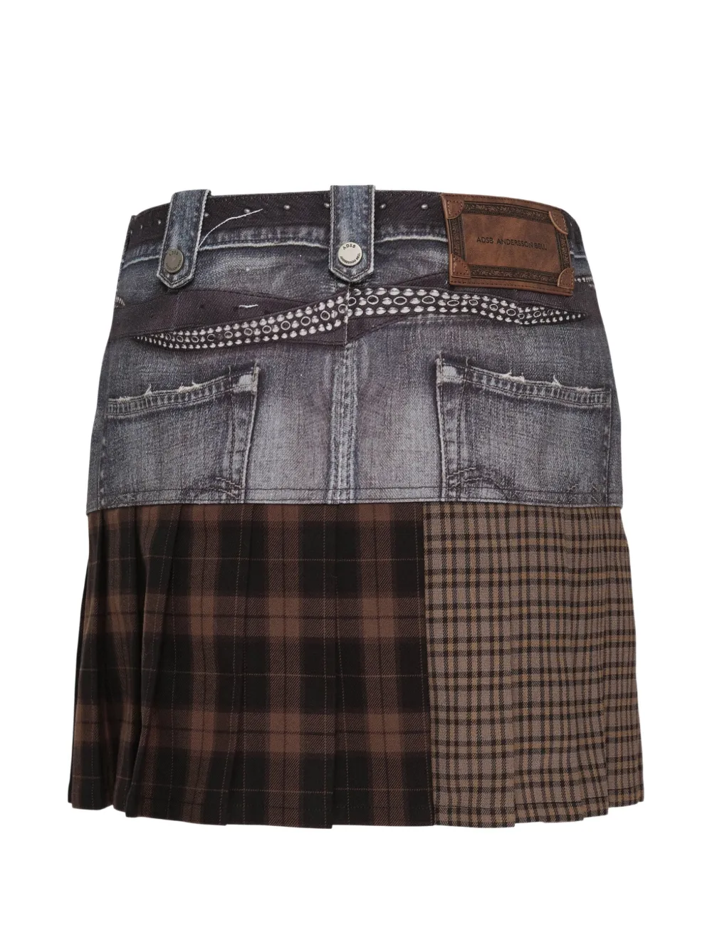 Andersson Bell Mini-plooirok met print Blauw