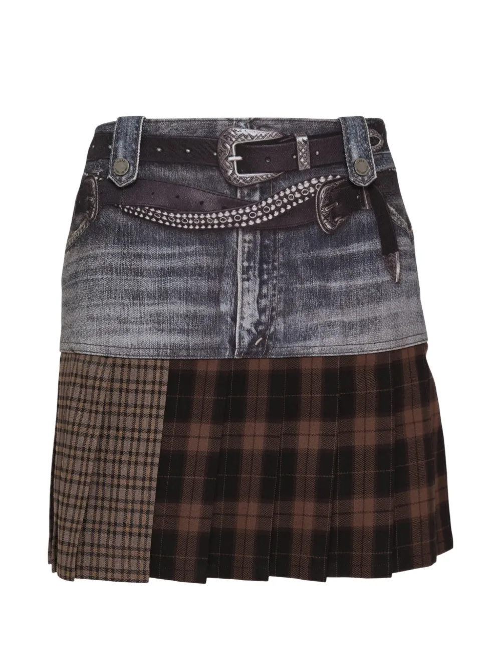 Andersson Bell Printed Pleated Mini Skirt In Multi
