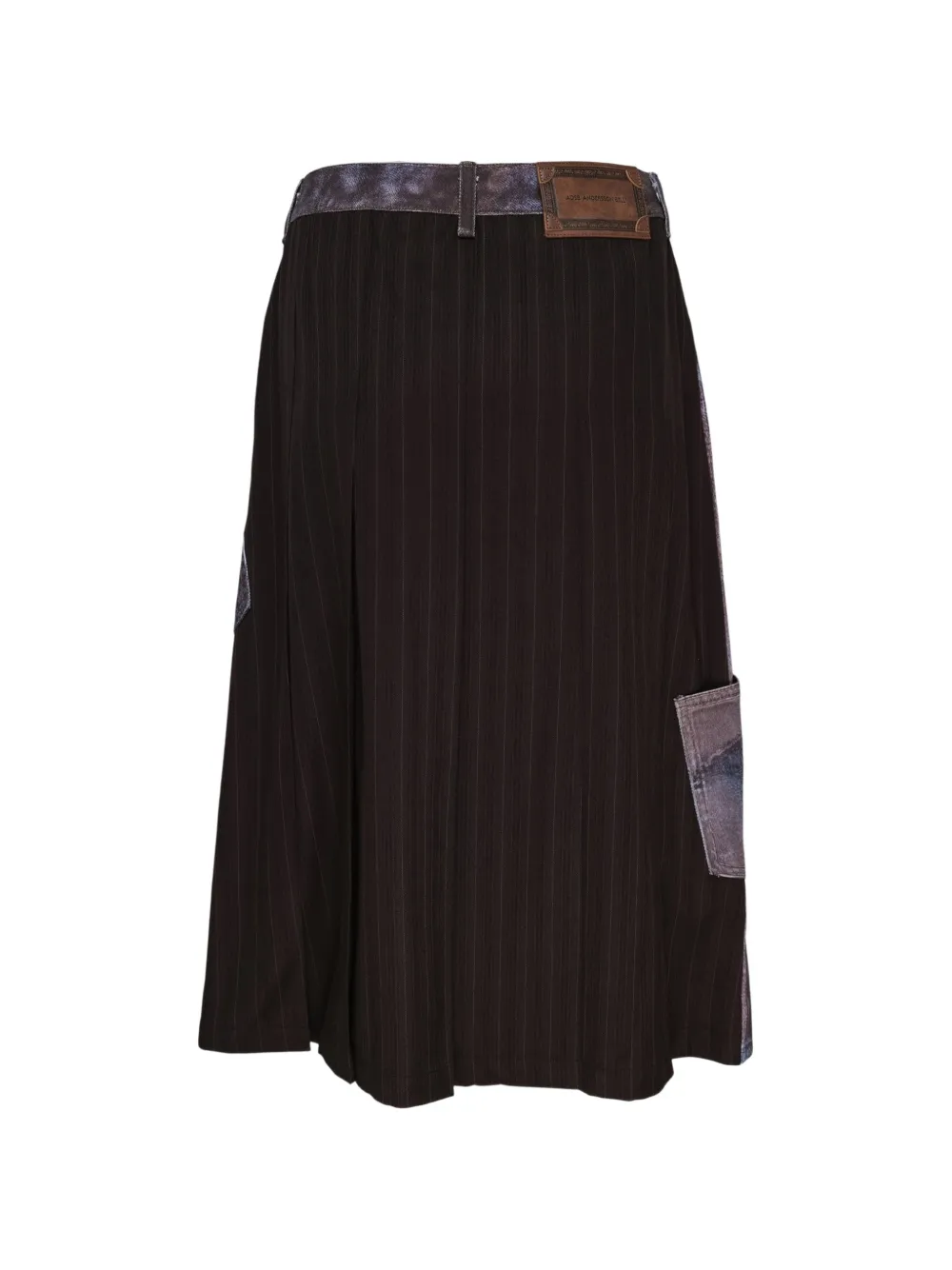 Andersson Bell Illusion midi-rok met patchwork Zwart