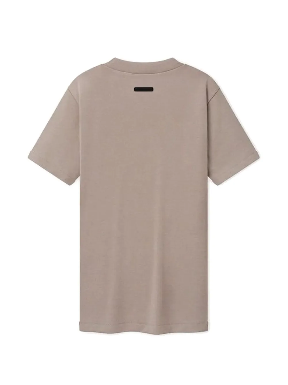 FEAR OF GOD ESSENTIALS Geribbeld T-shirt met logopatch Grijs