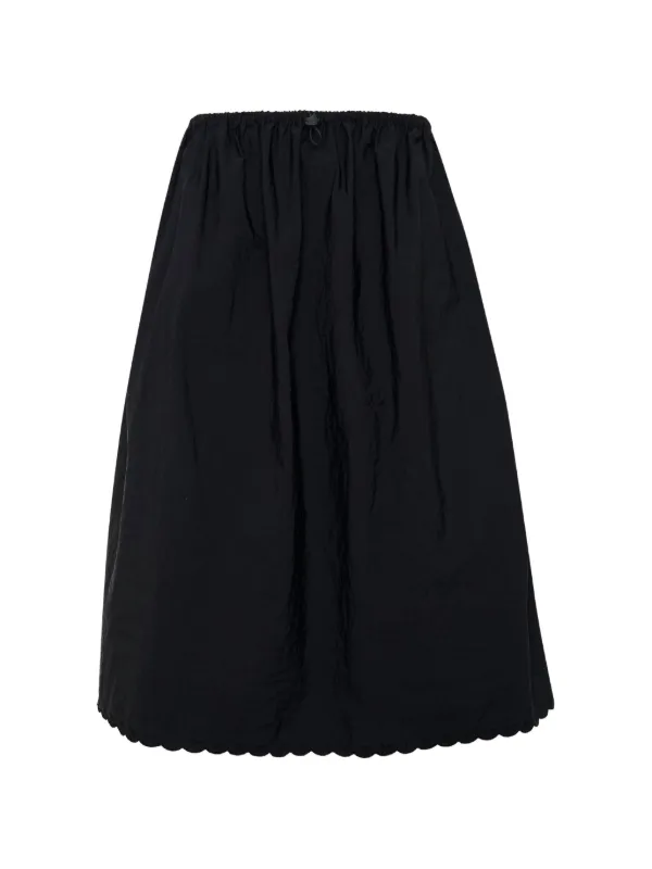 Cecilie Bahnsen Fiella Embroidered Midi Skirt in Black