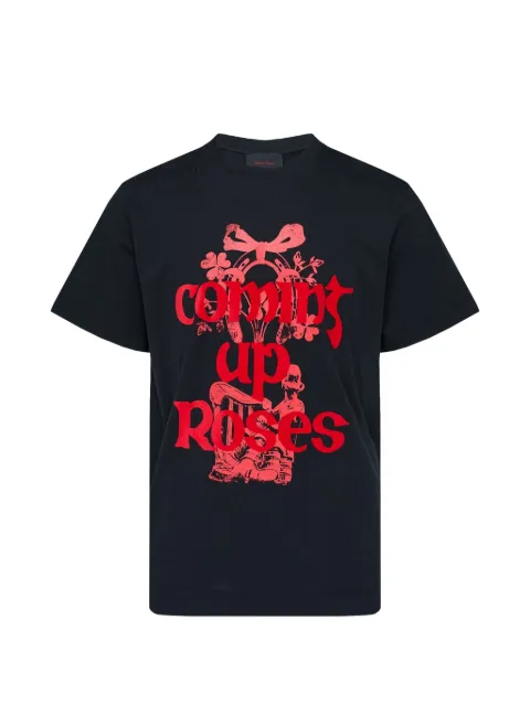 Simone Rocha Coming Up Roses print T-shirt