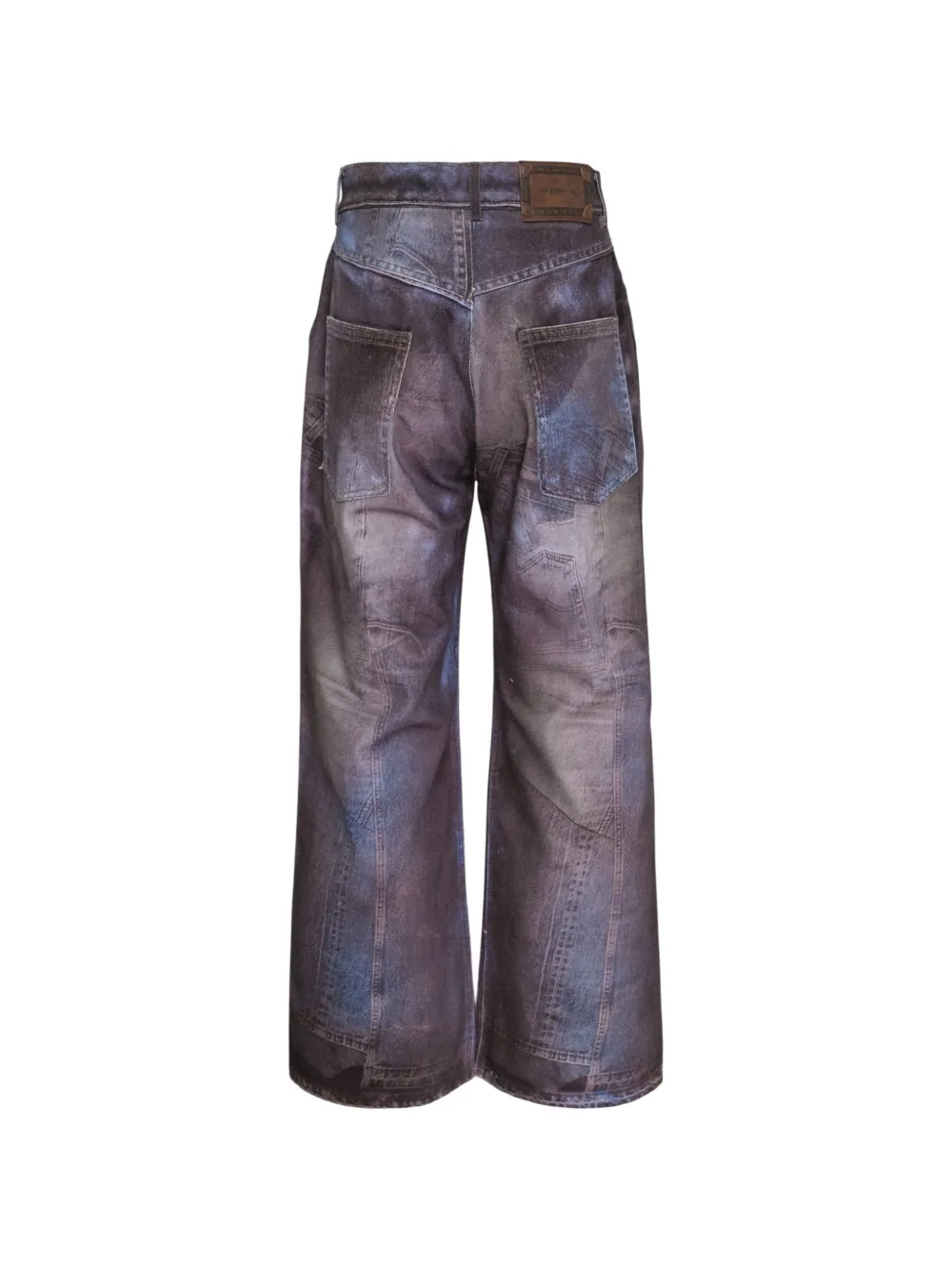 Andersson Bell Illusion Patchwork Tromp L'Oeil jeans Blauw
