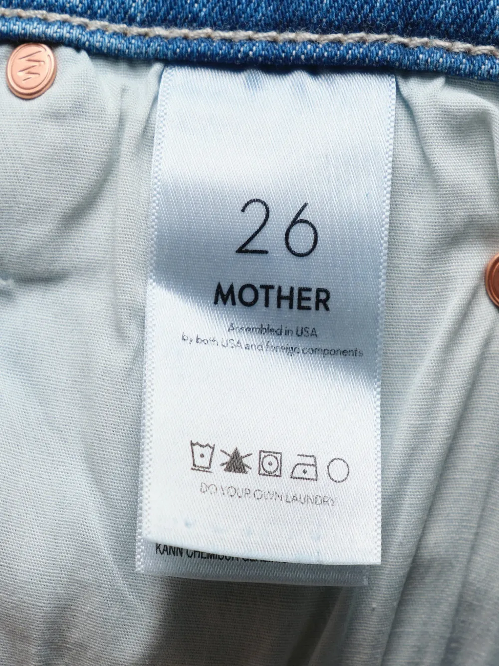MOTHER Dazzler mid-waist jeans Blauw