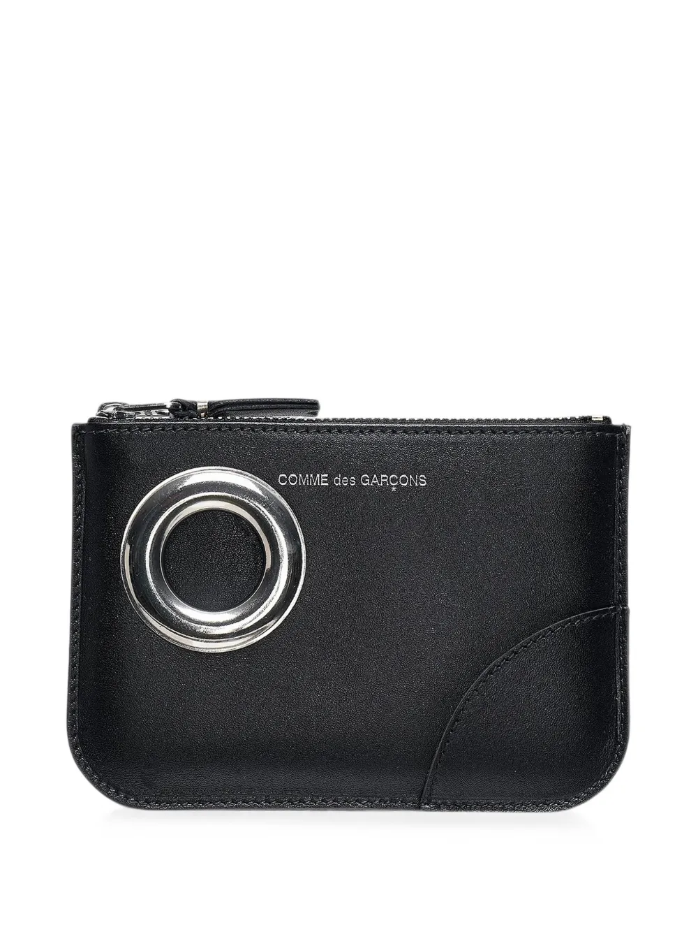 Comme Des Garçons Wallet eyelet-embellished coin pouch - Nero