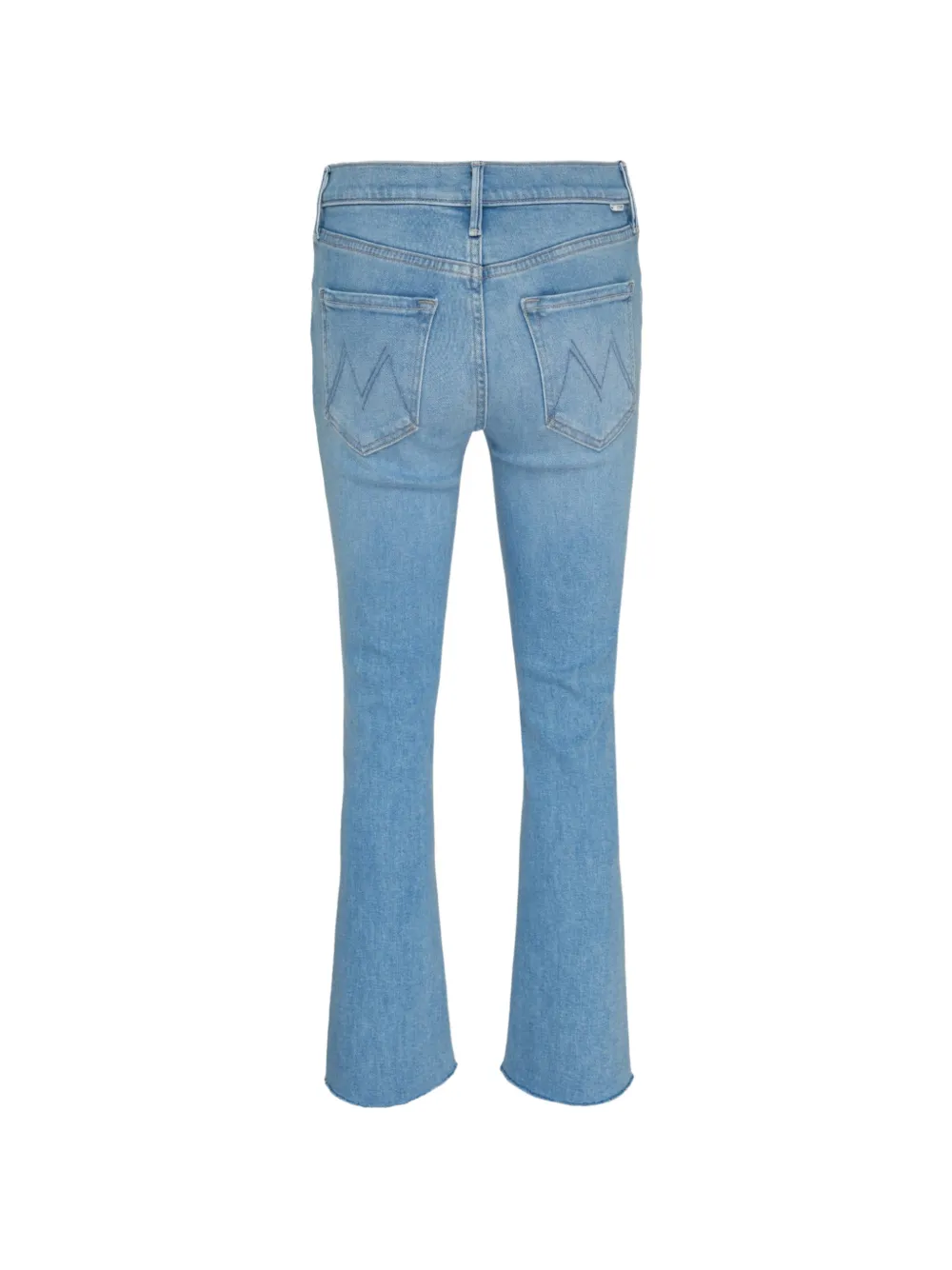 MOTHER Outsider Flood Fray jeans met gerafelde zoom Blauw