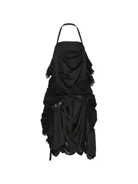 Comme Des Garçons Gerafftes gestuftes Minikleid