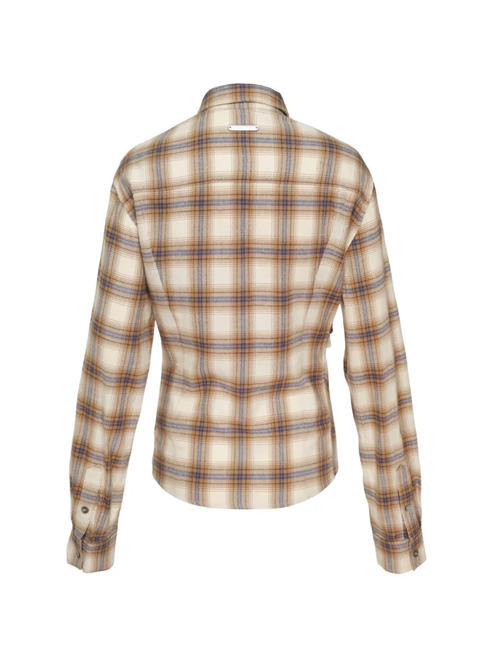 Andersson Bell Geruite blouse met studs Beige