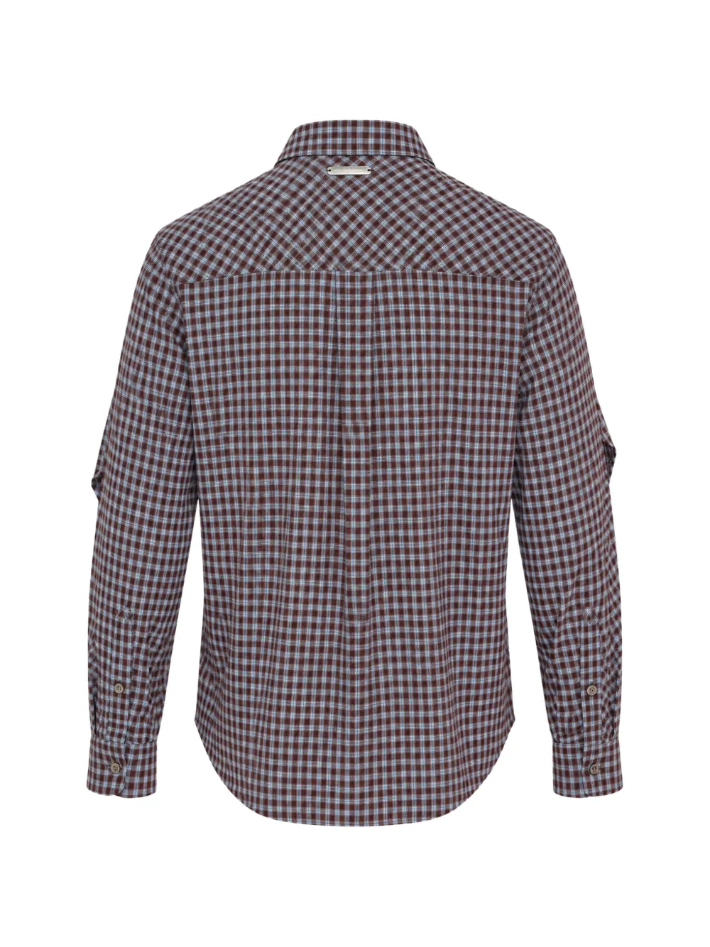 Andersson Bell Maey check layered shirt Bruin