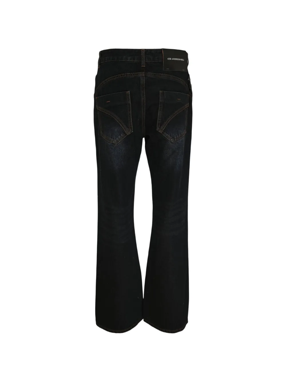 Andersson Bell twist fold flare jeans Zwart