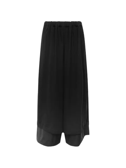 Comme Des Garçons layered wide-leg trousers