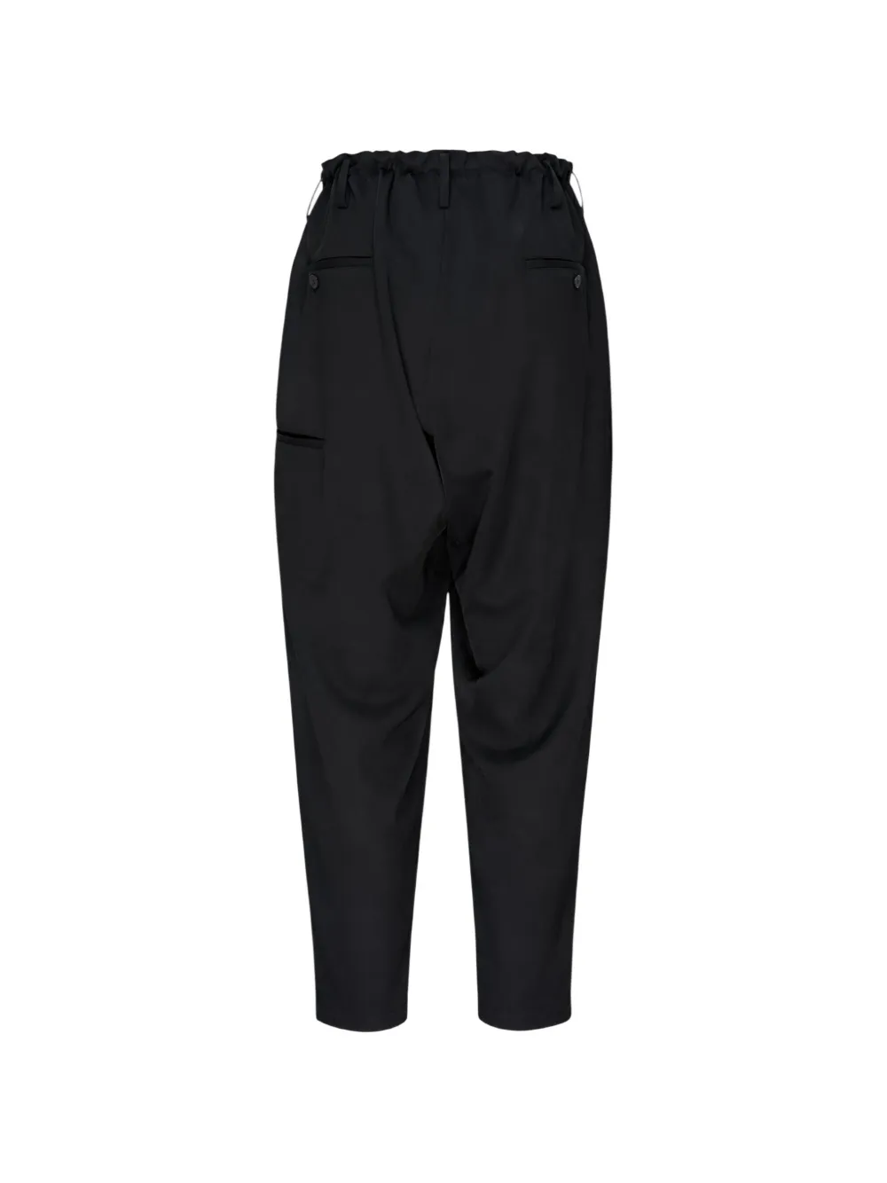 Yohji Yamamoto New Standard broek met trekkoord Zwart
