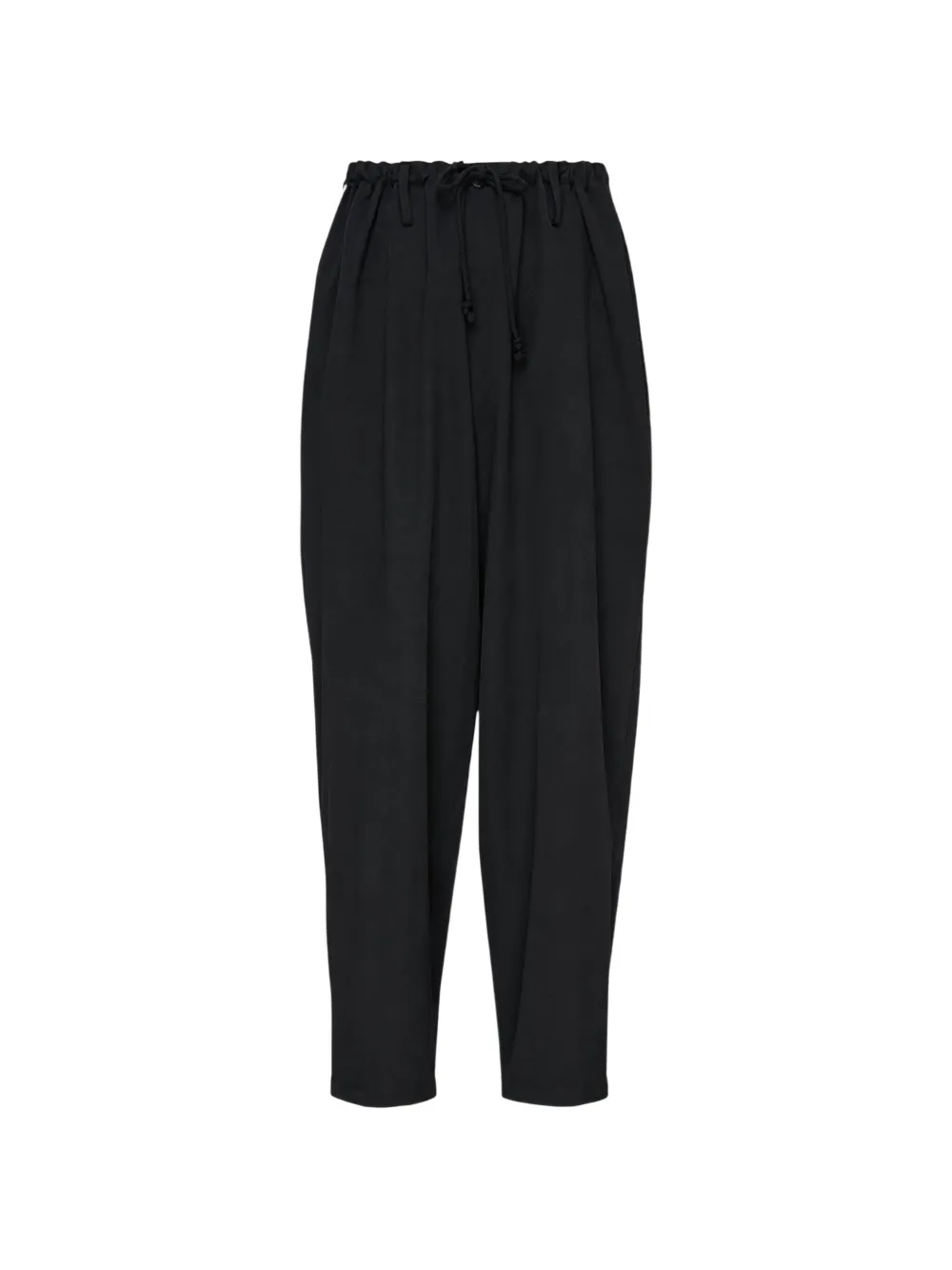 Yohji Yamamoto New Standard drawstring-waist trousers - Nero