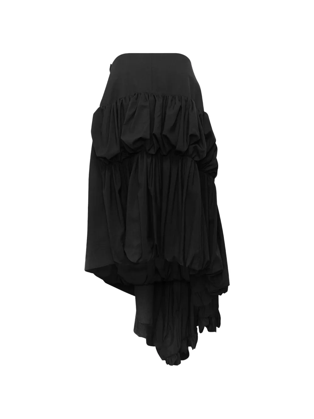 Comme Des Garçons Asymmetrische midi-rok Zwart