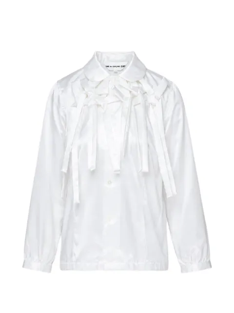 Comme Des Garçons Girl bow-embellished satin blouse