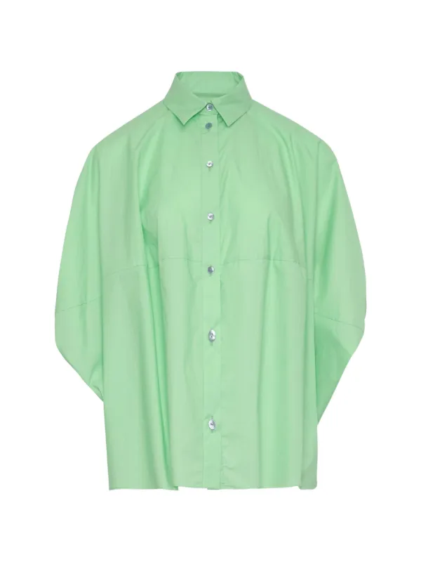 Enföld Draped Hexagon Shirt | Green | FARFETCH