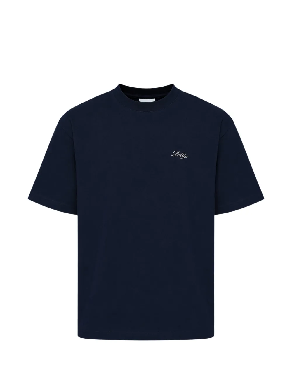 Drôle De Monsieur Bellissima logo-embroidered T-shirt - Blu