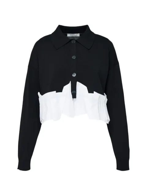 Enföld tucked docked-hem cardigan