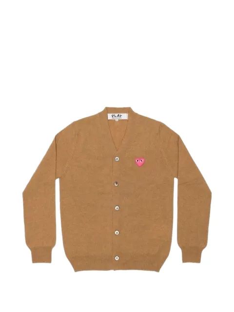Comme Des Garçons Play heart-patch V-neck cardigan