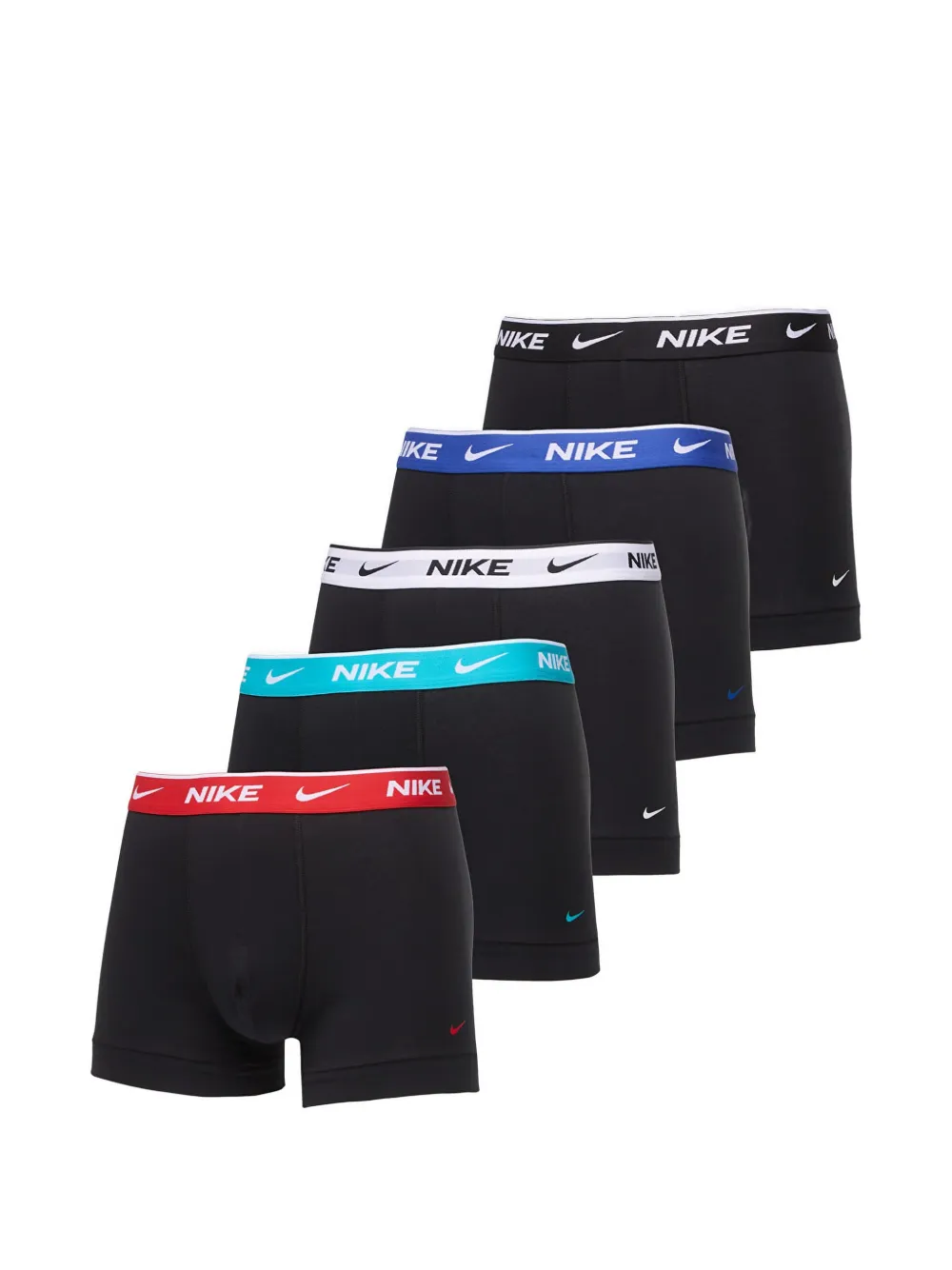 Nike Essential logo-waistband trunks (set of 5) - Nero