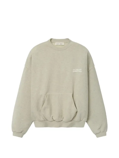 FEAR OF GOD ESSENTIALS 90s logo-print crew-neck sweater
