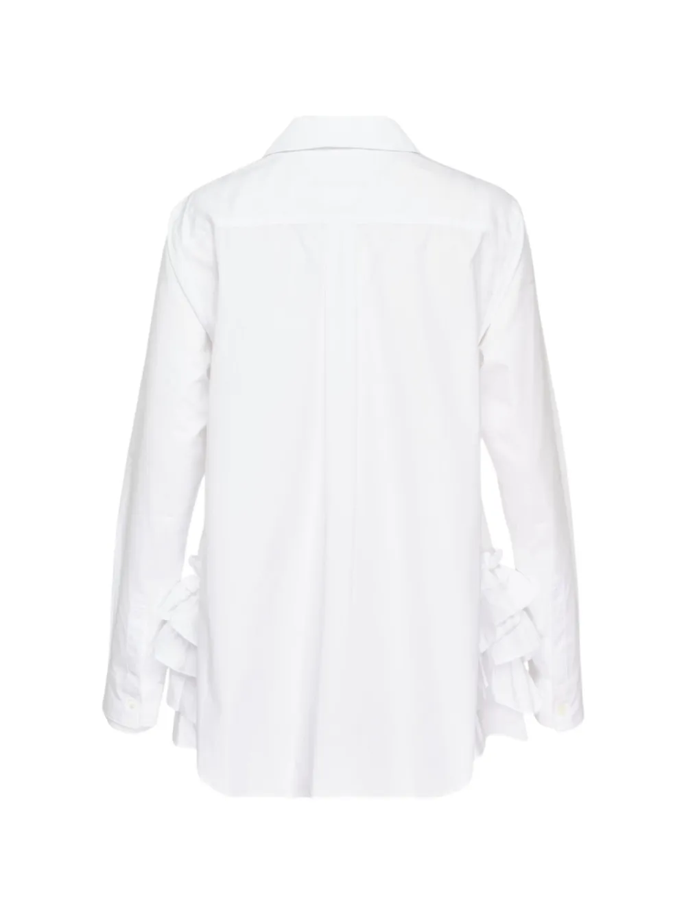 Comme Des Garçons Girl Katoenen blouse met ruches Wit