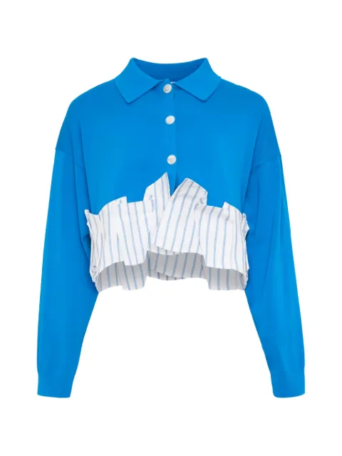 Enföld tucked docked-hem cardigan