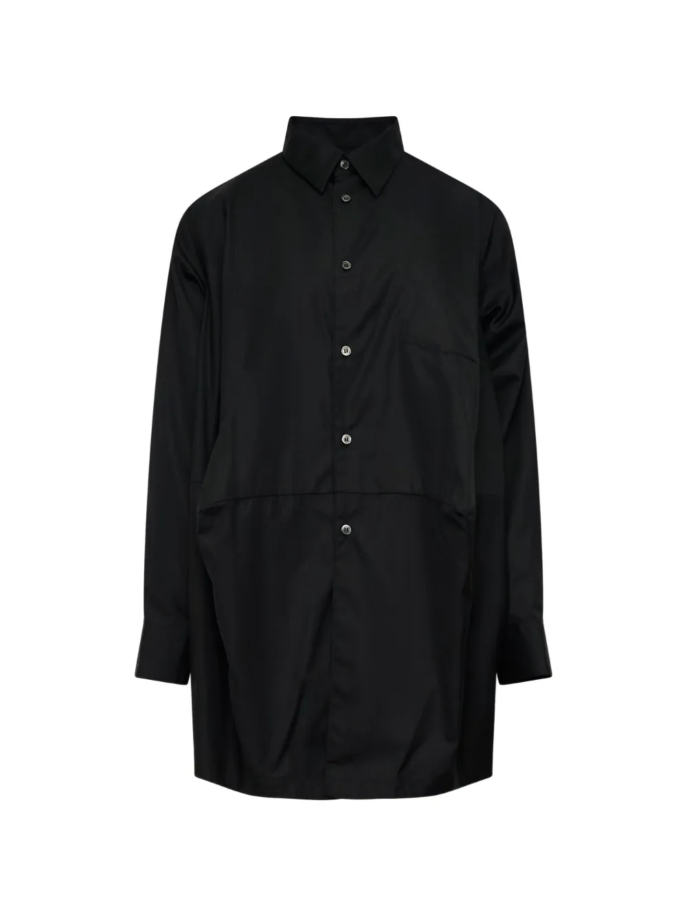 Comme Des Garçons Comme Des Garçons satin-finish button-up shirt - Nero