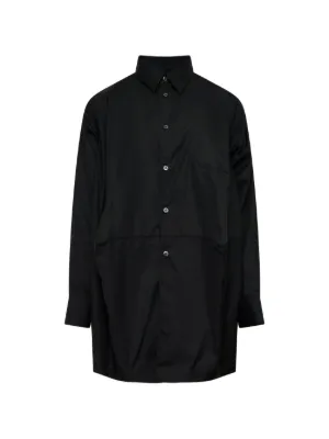 Comme Des Garçons Shirt Asymmetric zip-detail Shirt | Black
