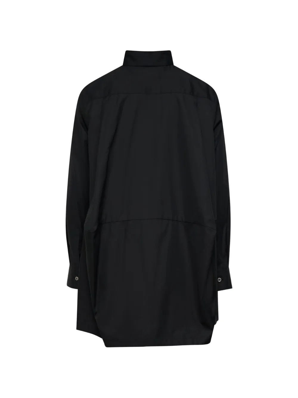 Comme Des Garçons Comme Des Garçons Blouse met satijnen afwerking Zwart