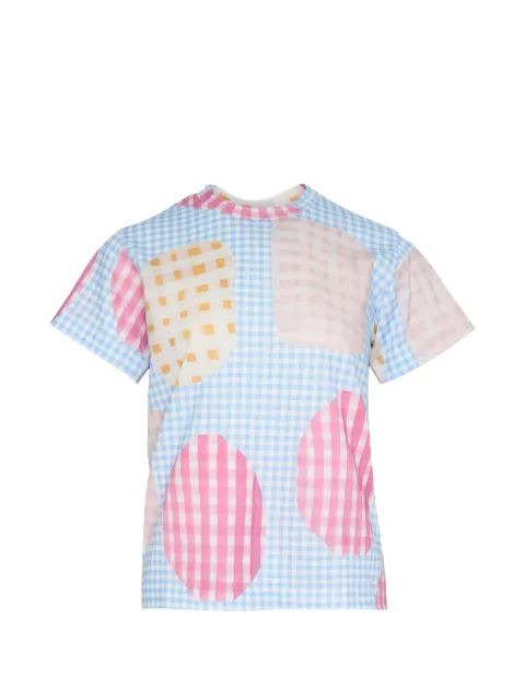 TAO gingham patchwork T-shirt