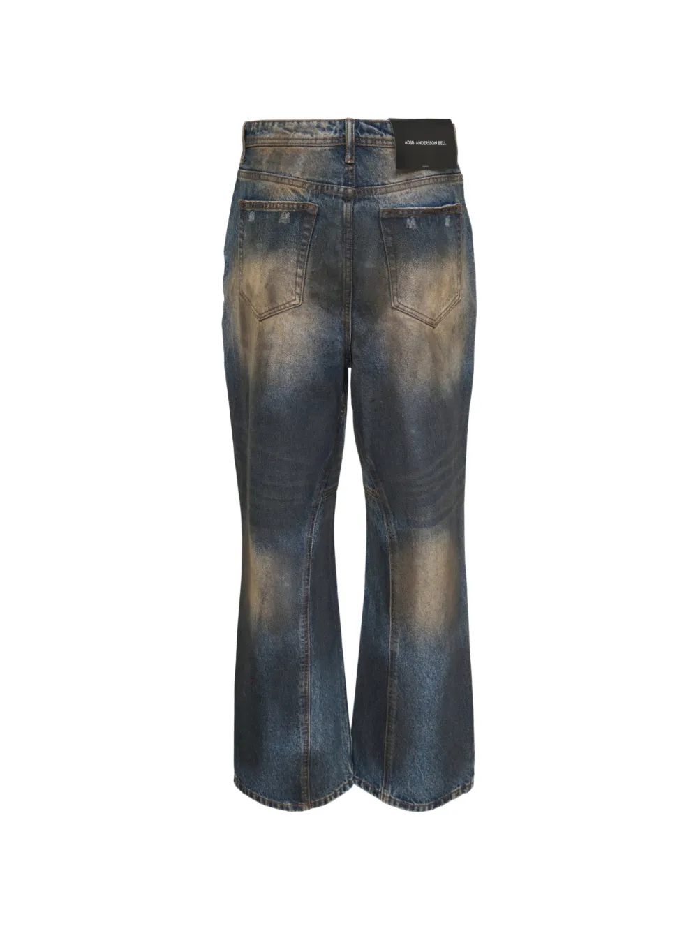Andersson Bell coated wide-leg jeans Blauw