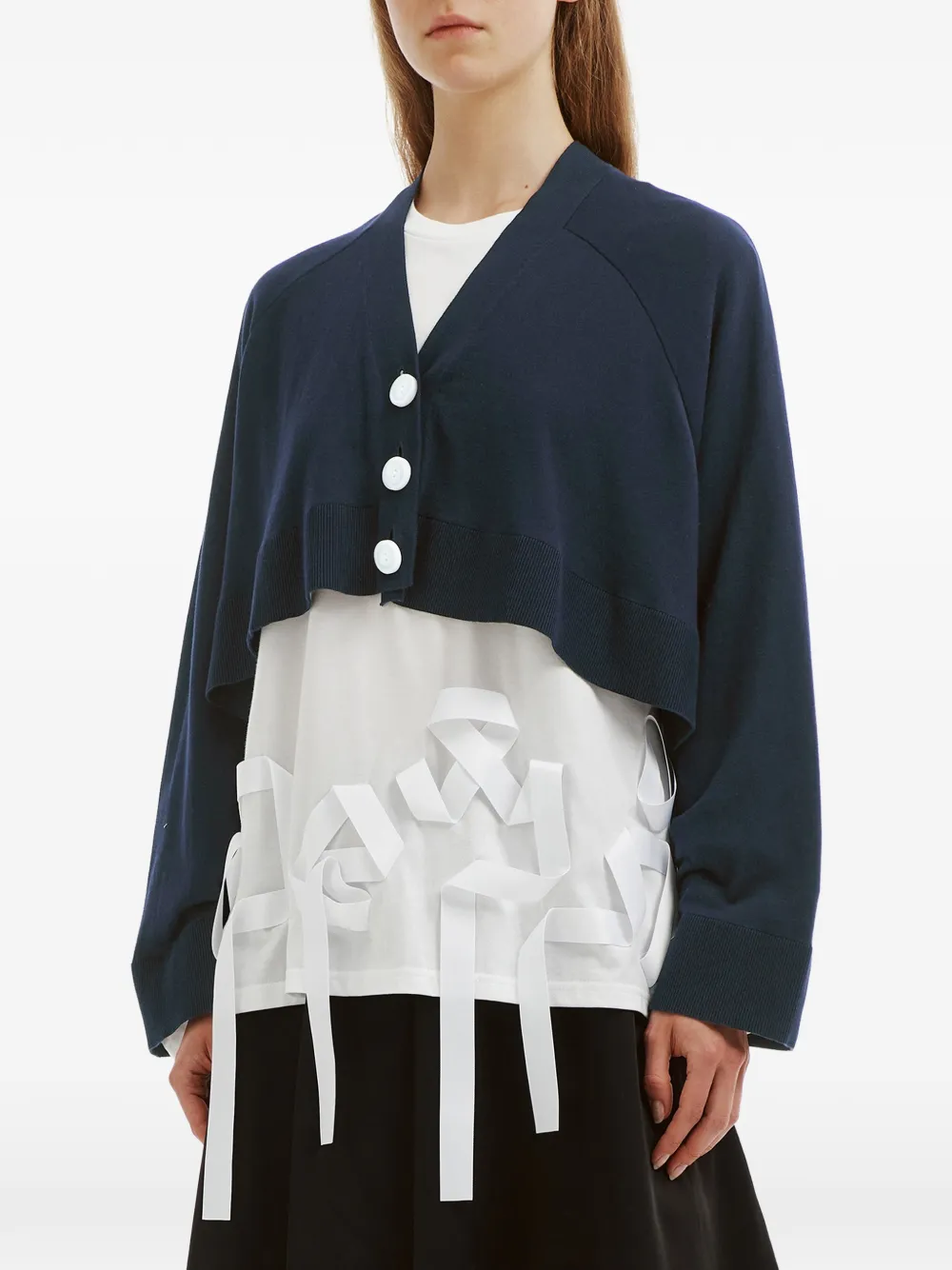 Enföld Umbrella cropped vest Blauw