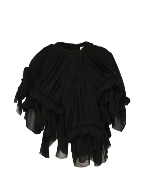 Comme Des Garçons ruched voluminous blouse