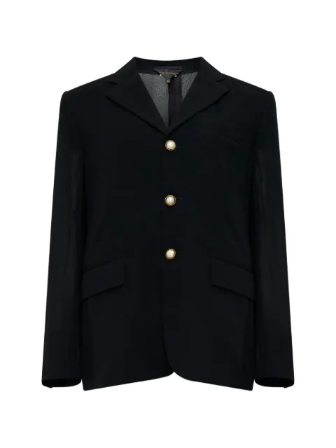 Comme Des Garçons faux-pearl notch-lapel jacket