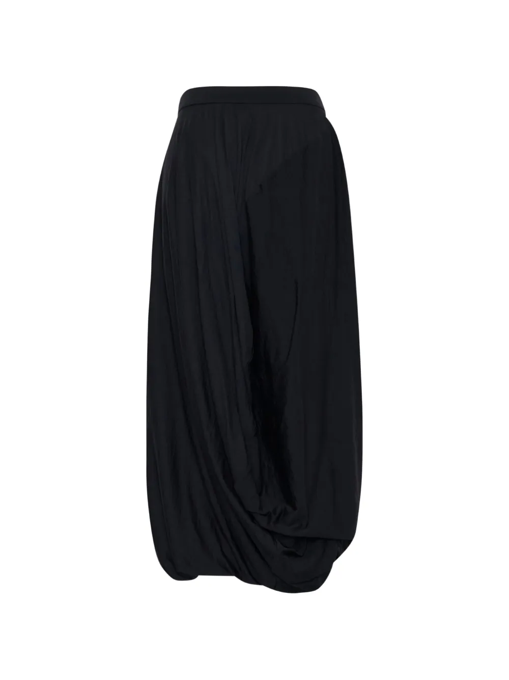 Junya Watanabe draped wool maxi skirt Zwart