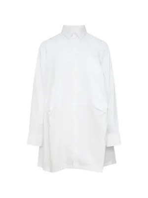 COMME des GARCONS レース 長袖 トップス ホワイト M Comme Des Garçons lace-detail Shirt | ホワイト | FARFETCH JP