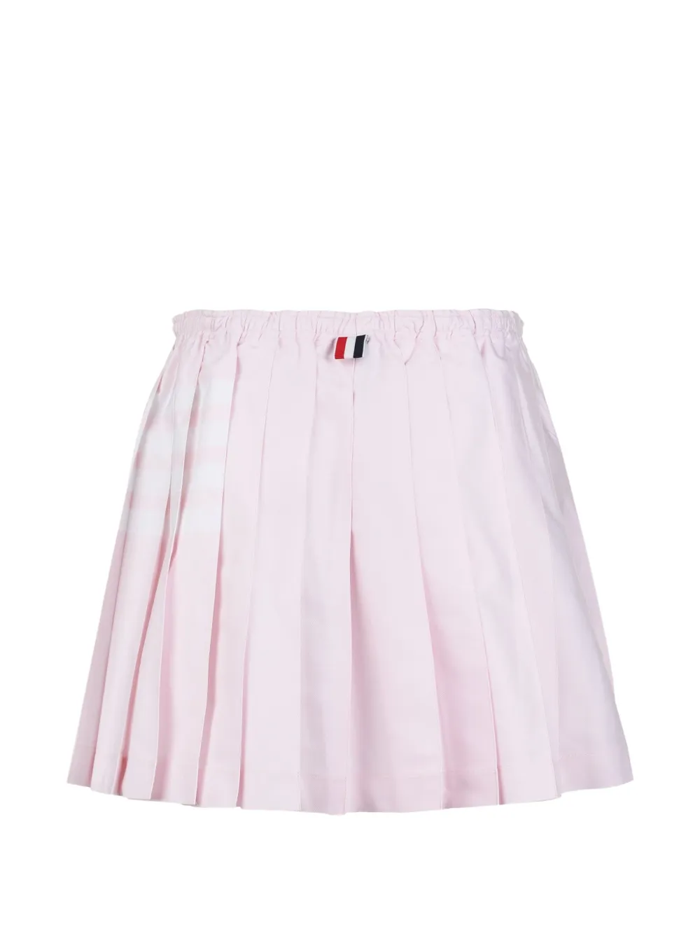 Thom Browne Mini-plooirok met trekkoord en vier strepen Roze