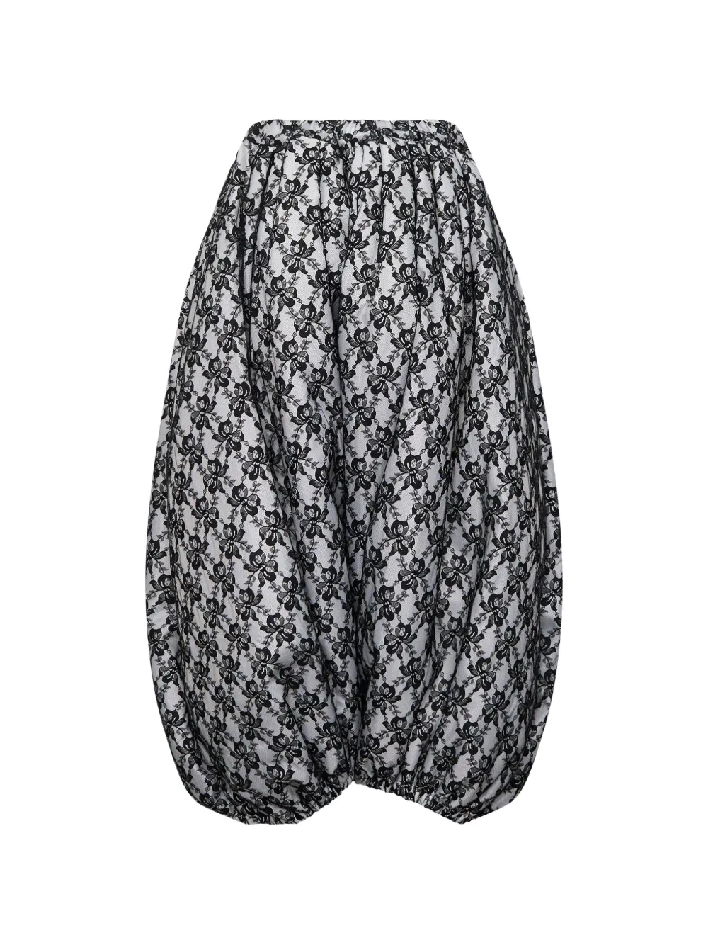 Comme Des Garçons Parachute broek met kanten laag Zwart