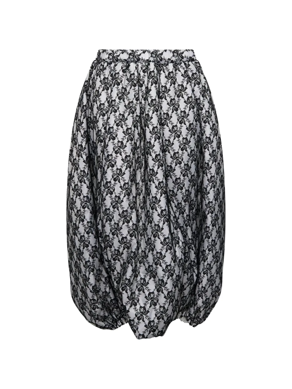 Comme Des Garçons lace-overlay parachute trousers