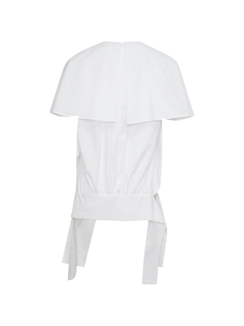 Enföld cape-style gathered blouse Wit