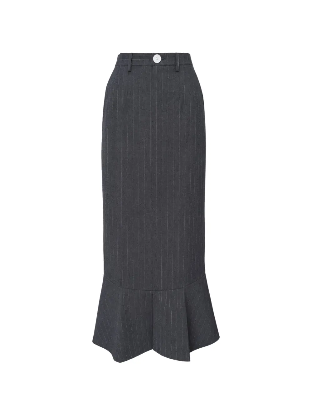 Enföld striped umbrella-hem midi skirt - Grigio