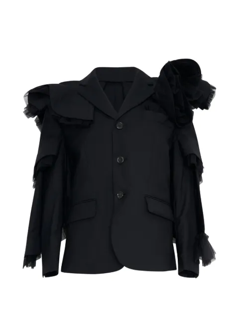 Noir Kei Ninomiya ruffled-detail blazer