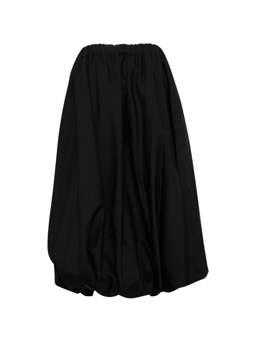Noir Kei Ninomiya Ballonrok met strikdetail Zwart