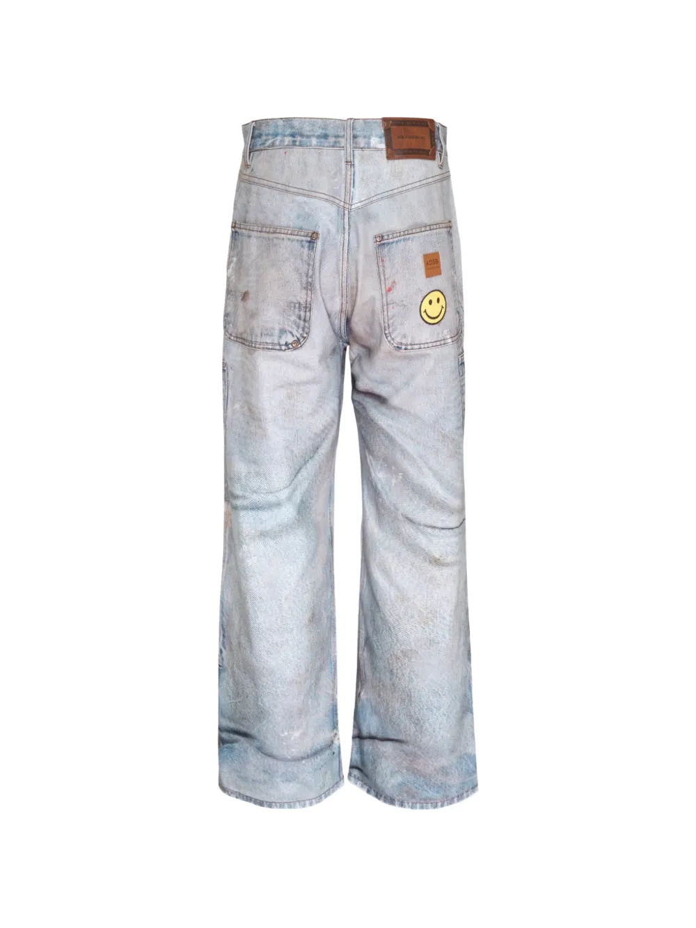 Andersson Bell Gerafelde Trompe-l'Oeil jeans Blauw