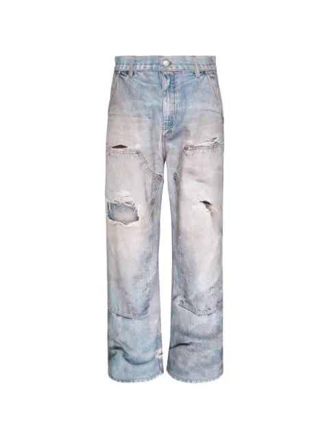 Andersson Bell distressed Trompe-l'Œil jeans